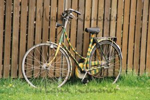 grünes Fahrrad